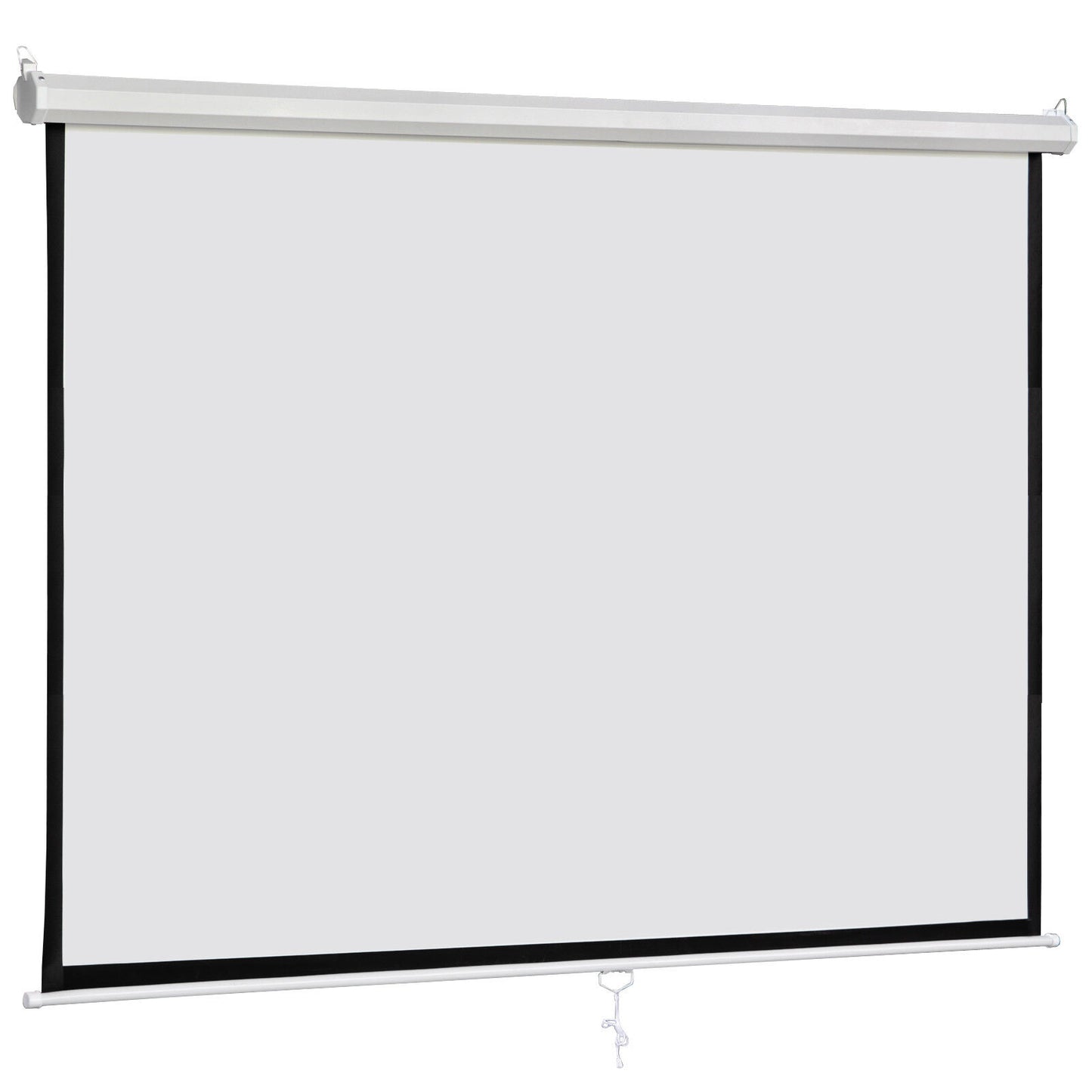 84" X 84" Diagonal Dimension Pull Down Projection Screen Matte HD Movie Theater