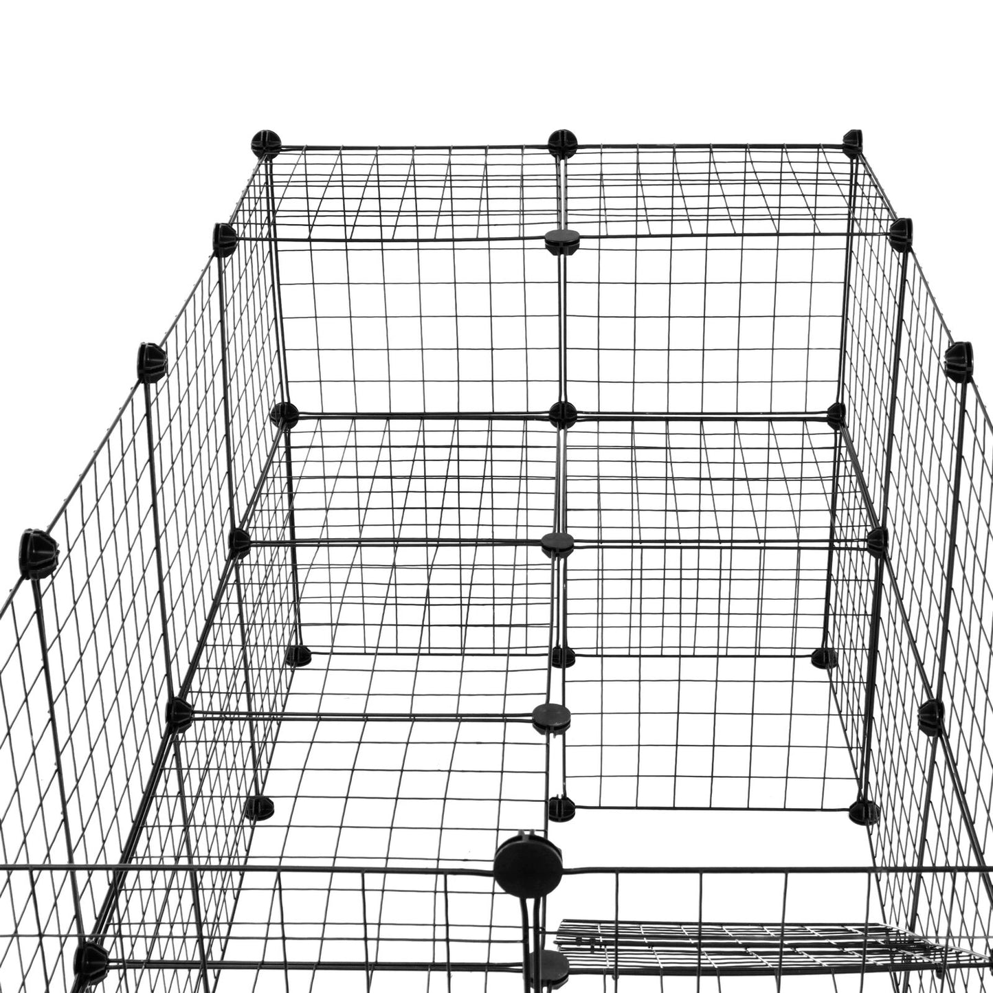 56 Inch 36 Panels Two-Storey Fence Kennel Dog Playpen Pet Play Pen Exercise Cage