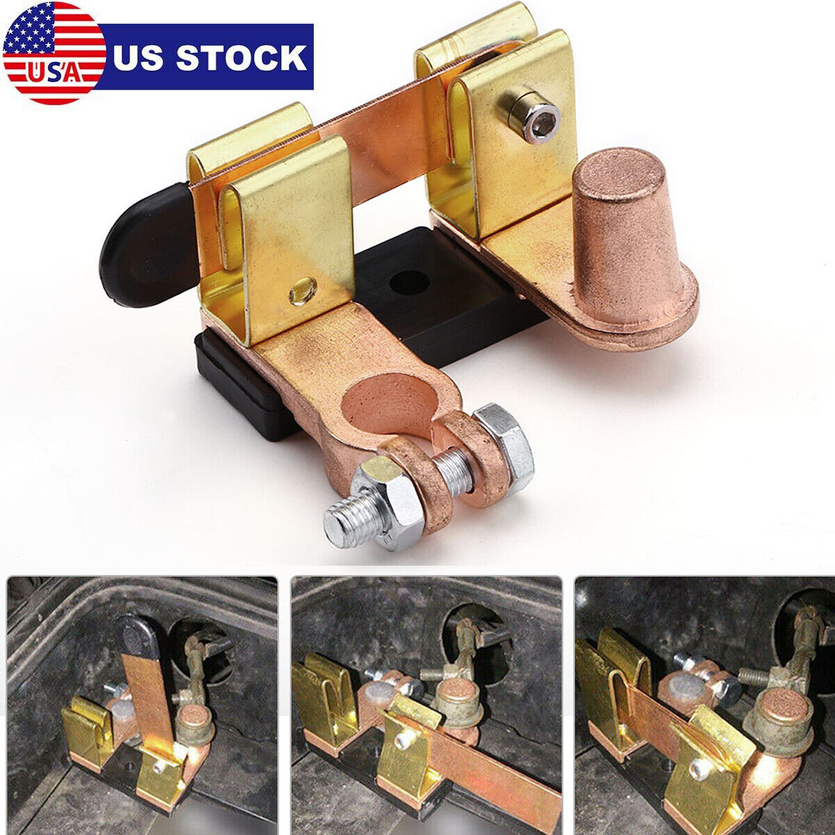 Heavy Duty Shut/Cut Off Battery Disconnect Knife Blade Switch Top Post IN USA