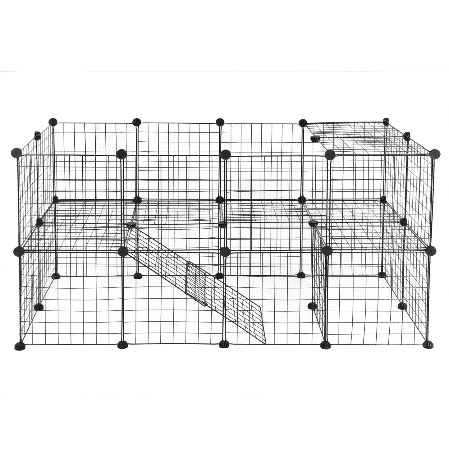 Pet Playpen Includes Cable Ties Metal Wire Apartment Style TwoStorey Bunny