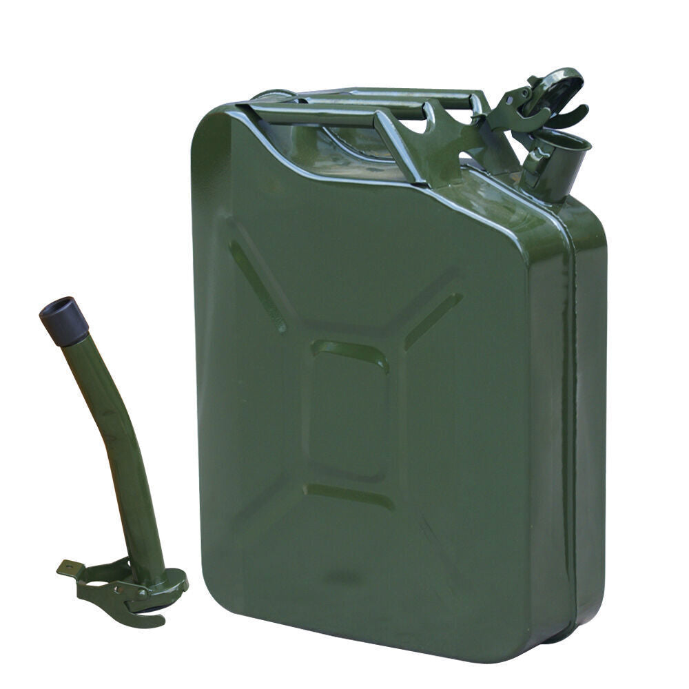 Jerry Can 5 gallon 20L Off Road Gas Metal Tank Emergency Backup Army Military