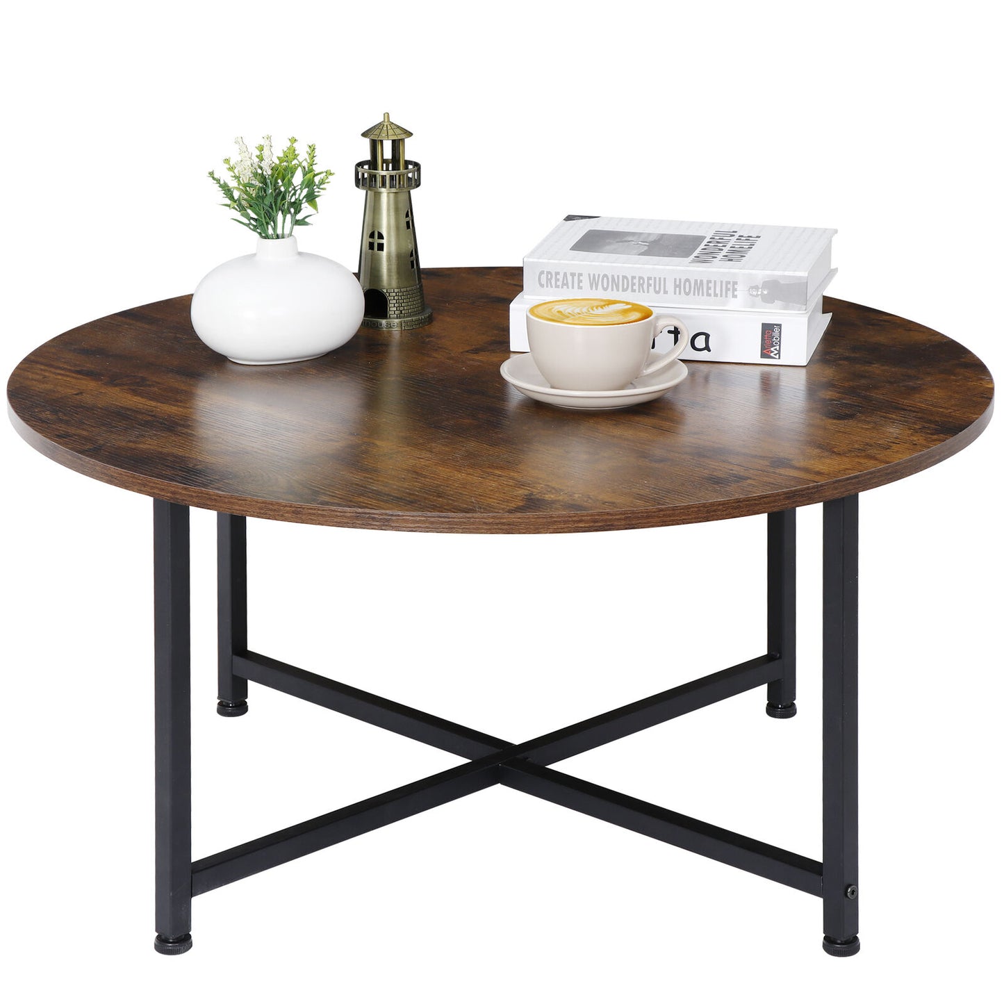 Round Coffee Table Dining Table Modern Leisure Tea Table Office Indoor