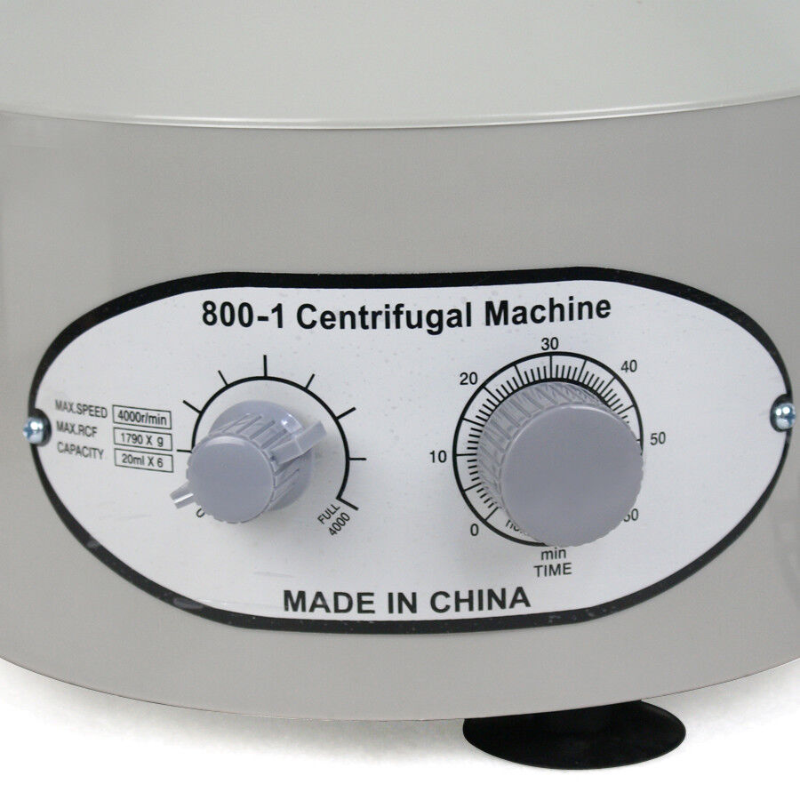 Electric Centrifuge Machine Laboratory Medical Practice 4000rpm 1435g 20 ml x 6
