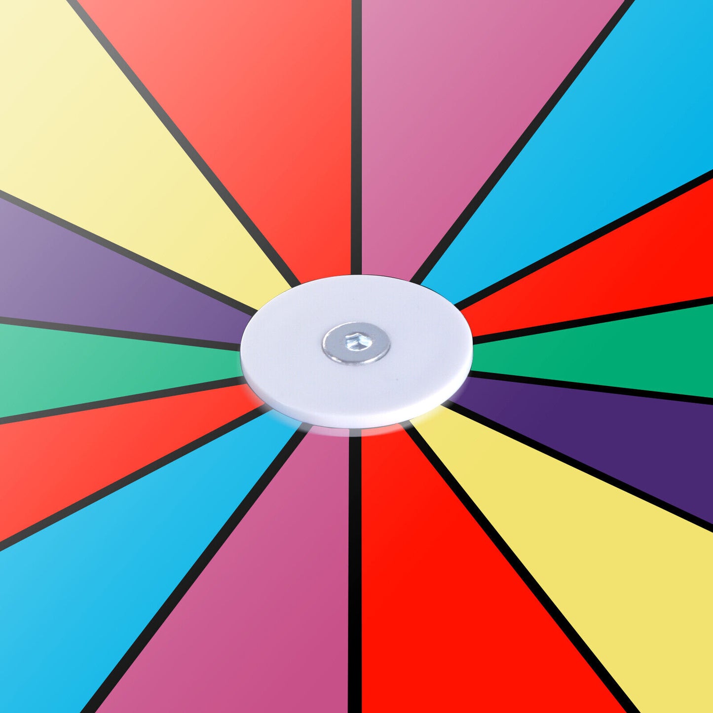 Durable 14 Slots Prize Wheel Customizable Color Erasable Tradeshows Game 24"