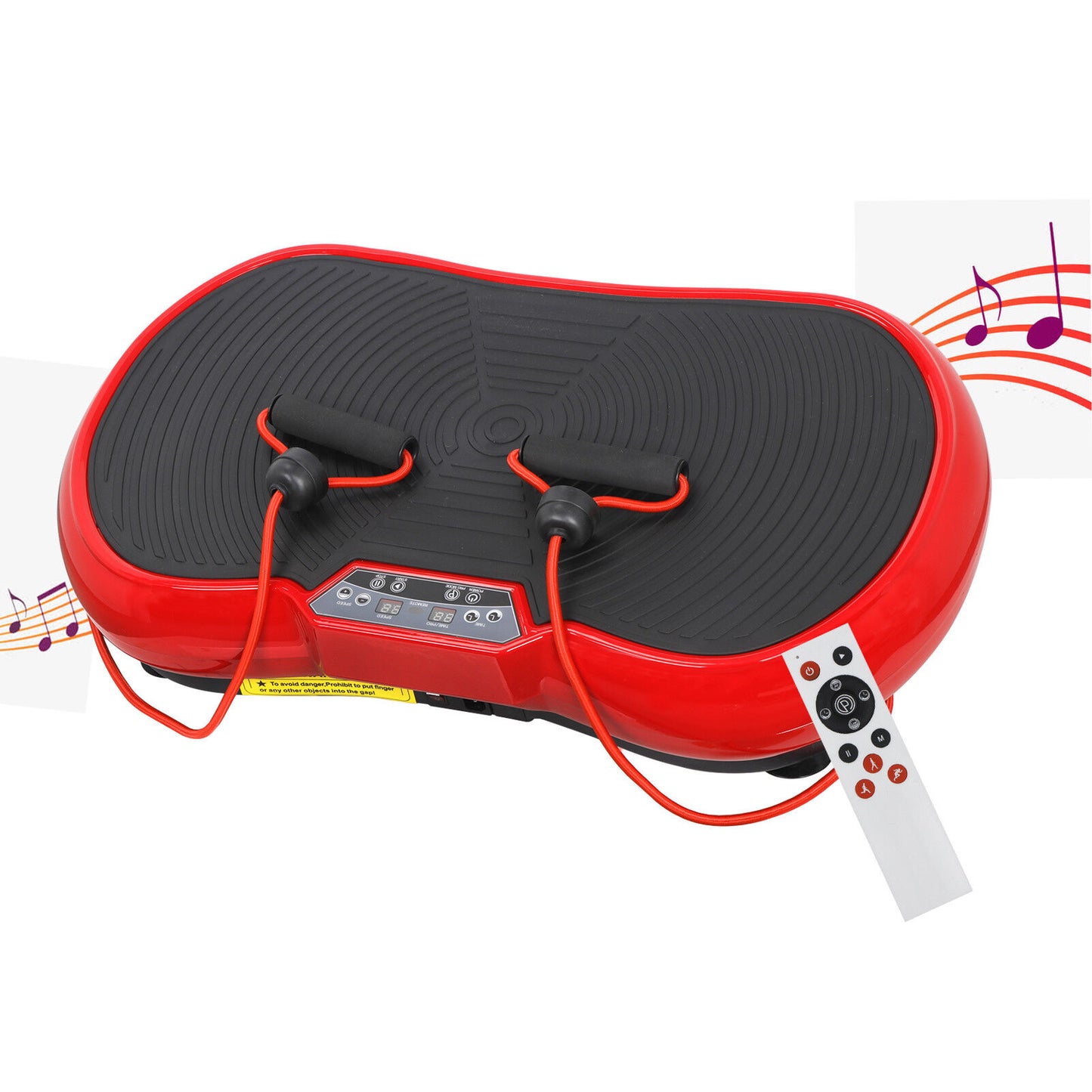Vibration Plate Whole Body Exercise Trainer Machine Platform Massager RED