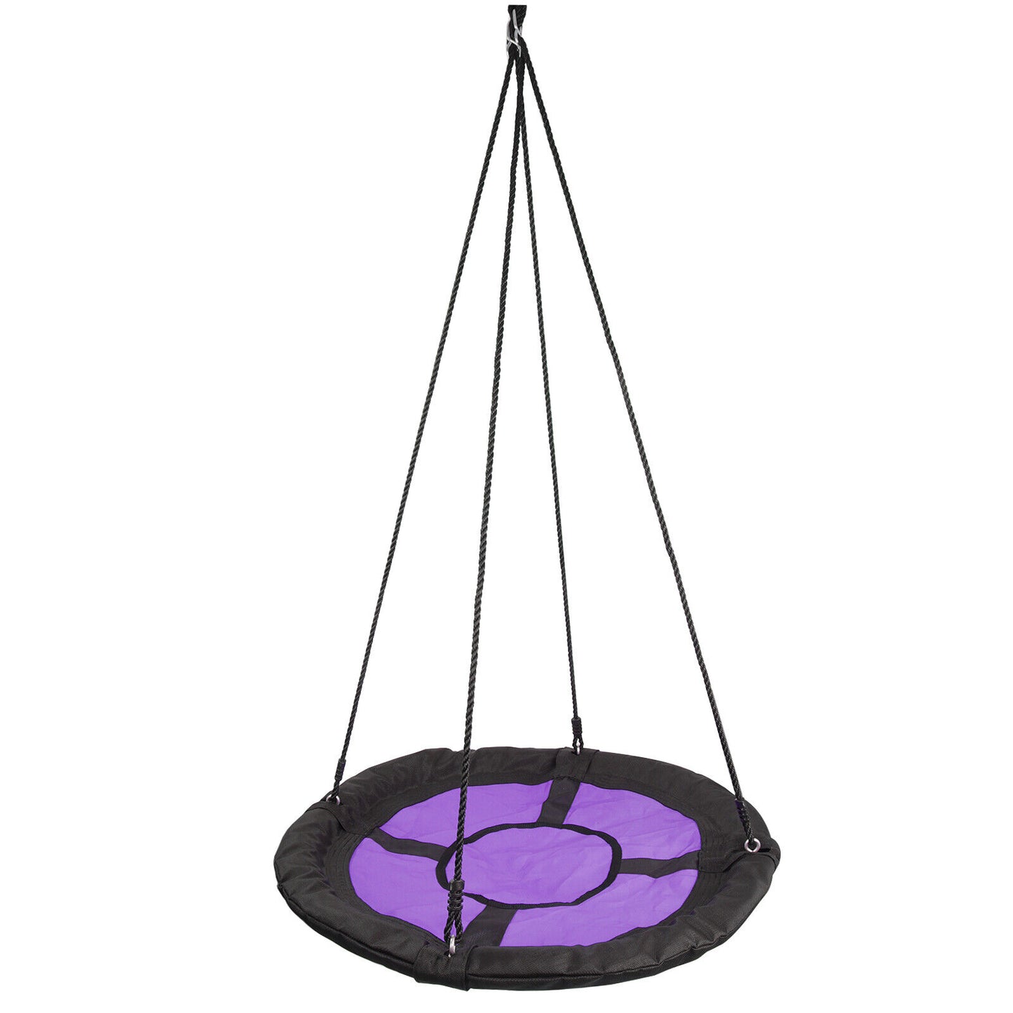 Round Hanging Rope Web Tree Swing Seat Kids Outdoor Garden Play Toy 100cm/40''