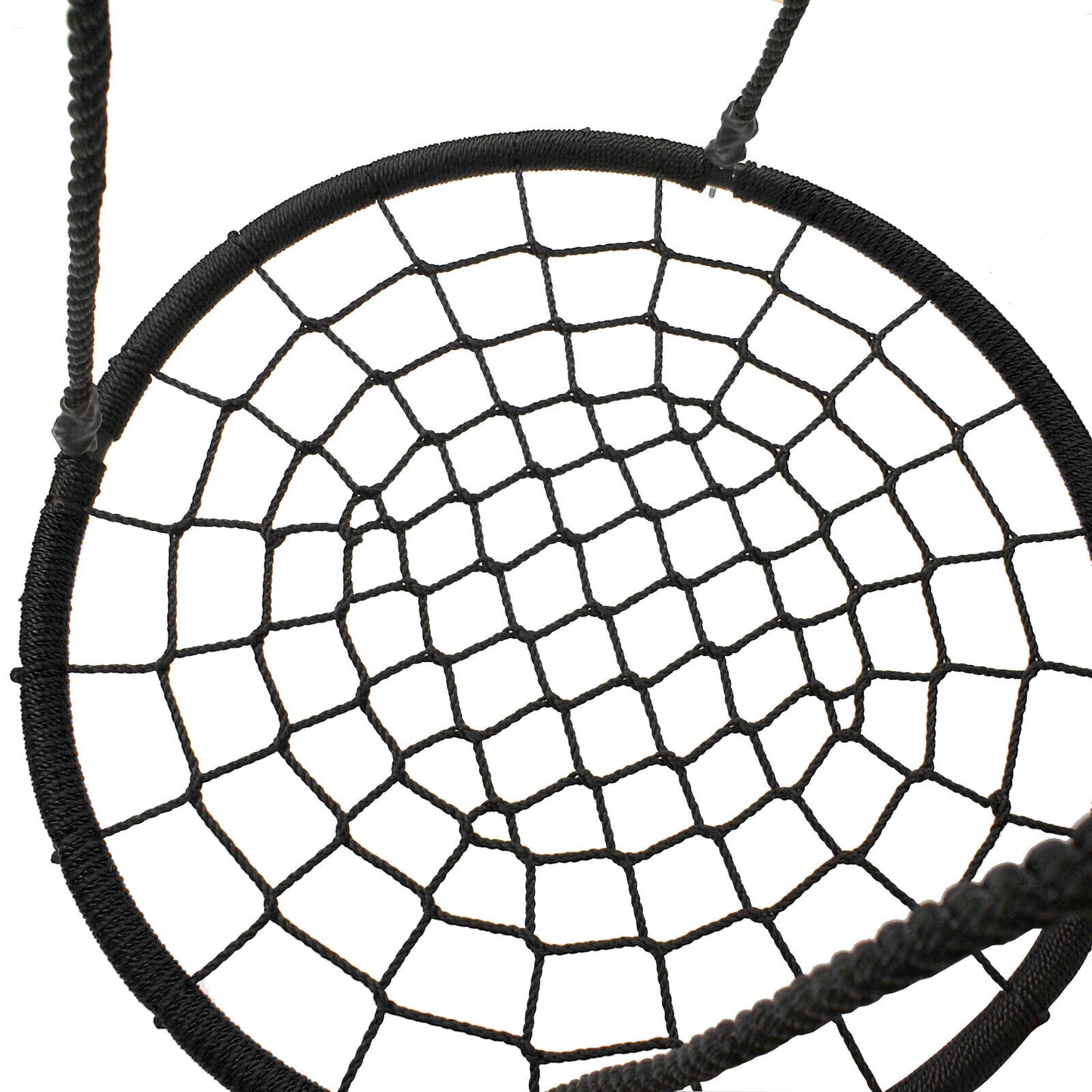 48" Spider Web Swing Set Large Platform Net Adjustable Hanging Ropes for Kids