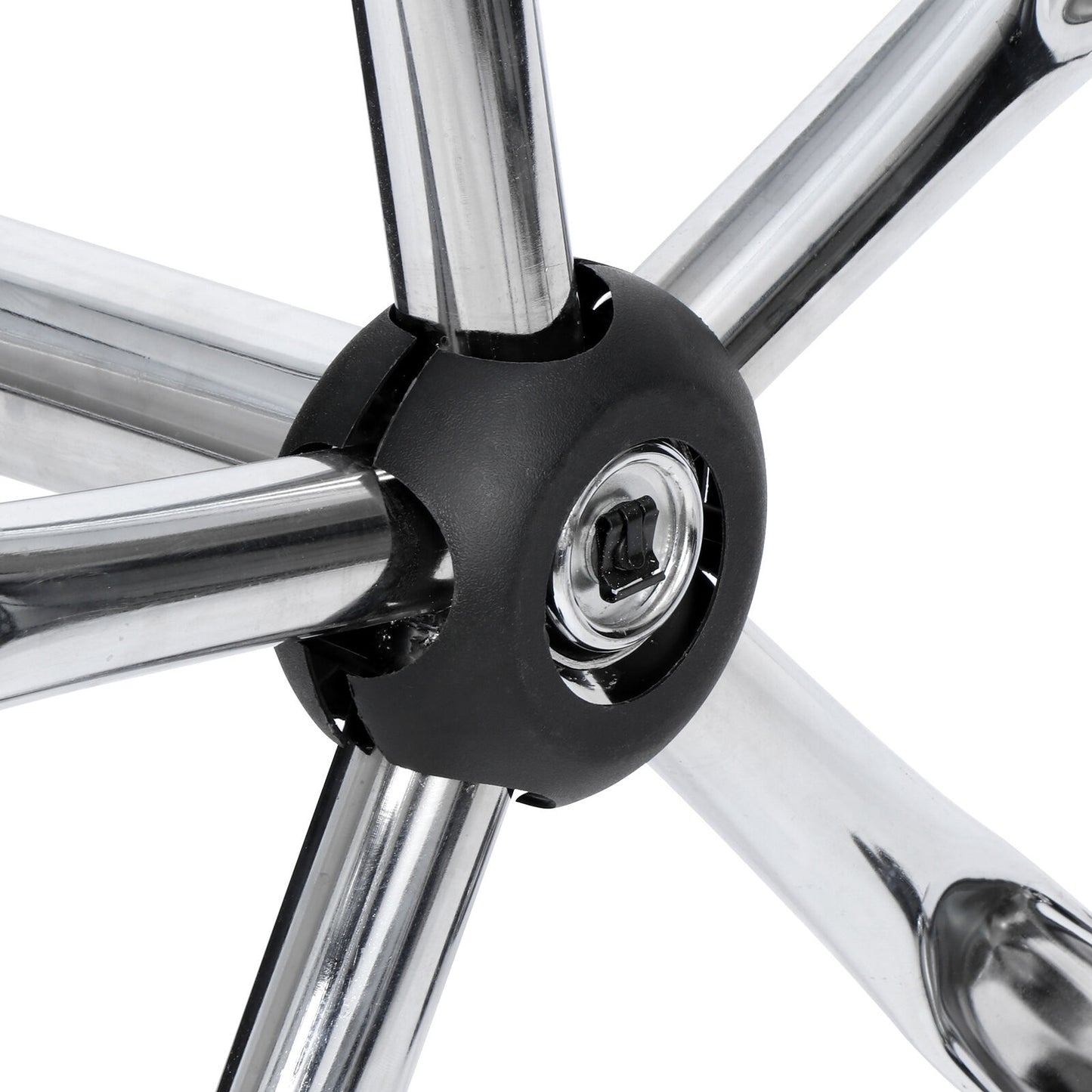 Adjustable Multi-Purpose Drafting Spa Bar Rolling Stool with Wheels Black