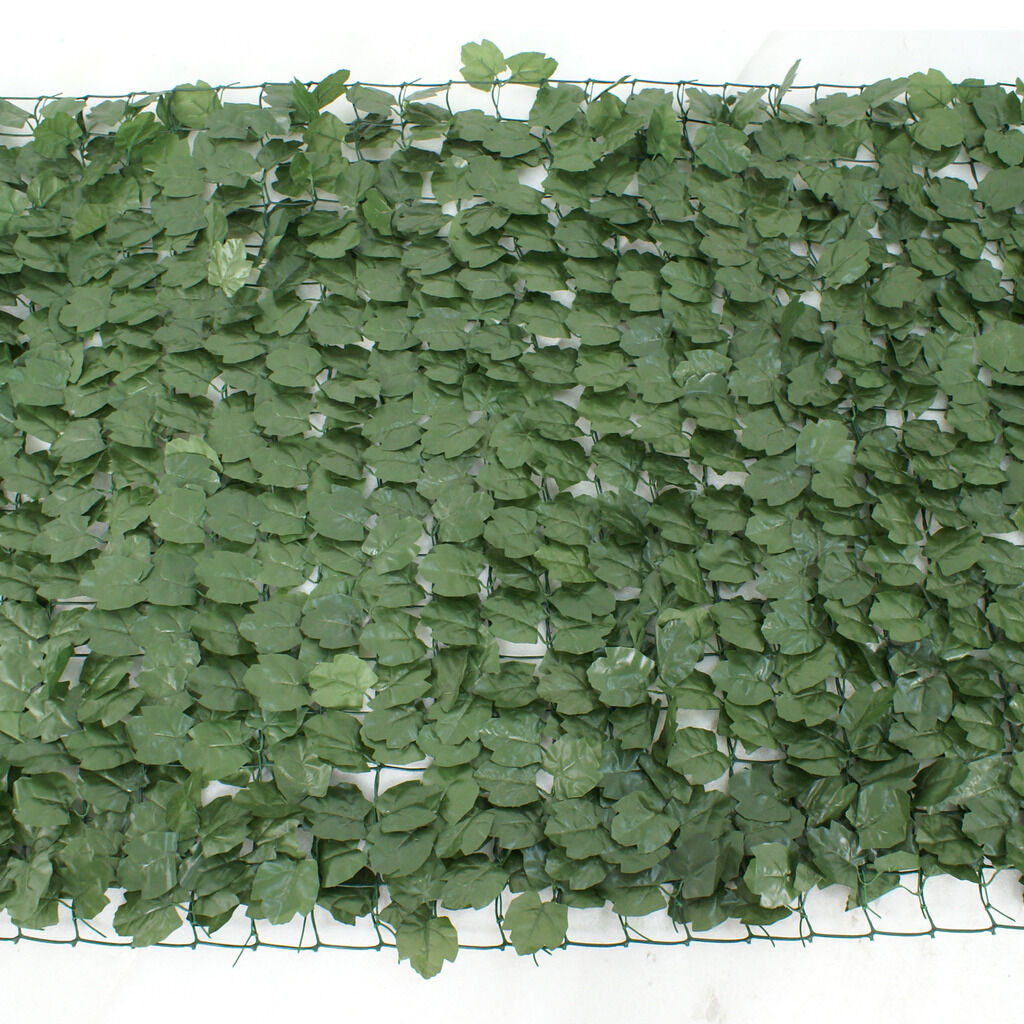 Ivy Leaf Privacy Fence Artificial Faux Screen Windscreen Single Side Expandable