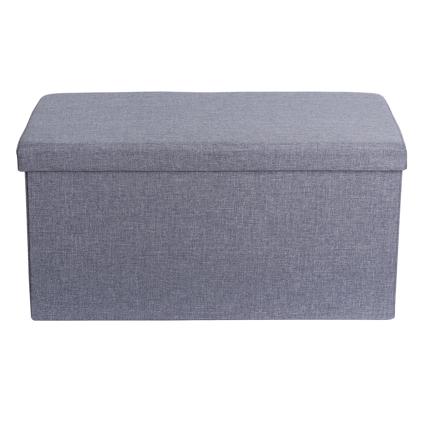 30 Inches Folding Storage Ottoman Bench Storage Chest Foot Rest Stool Bedroom