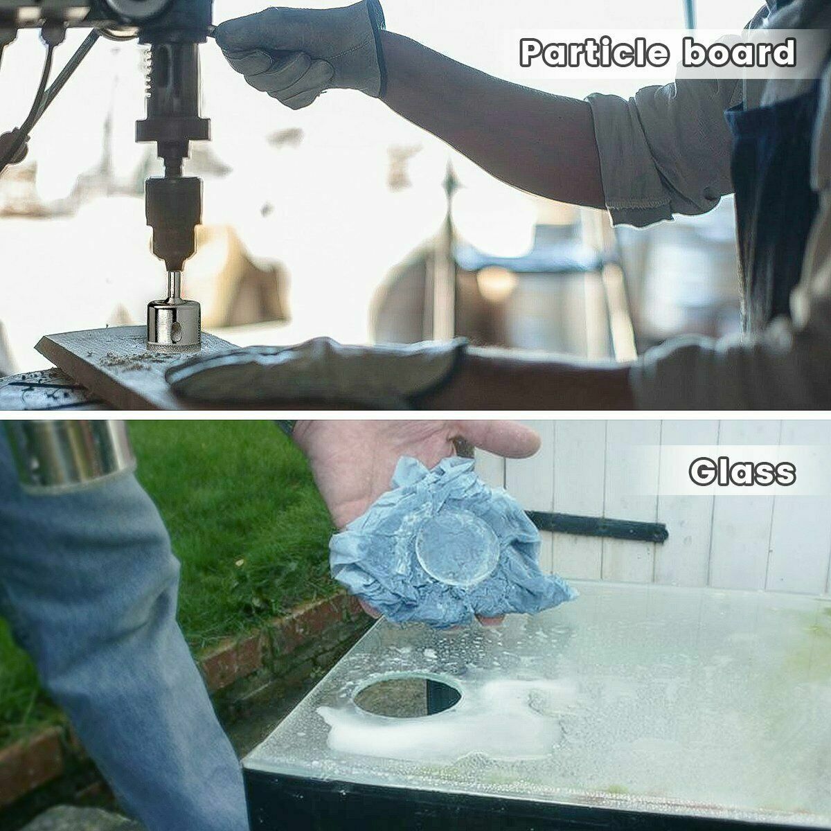 Diamond Drill Bits for Glass Ceramic Tile Porcelain Hole Maker Saw Cutting Set