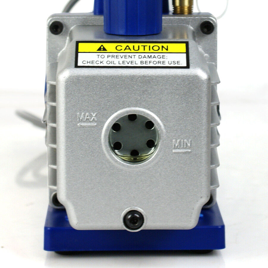 Combo 3,5CFM 1/4HP Air Vacuum Pump HVAC + R134A Kit AC A/C Manifold Gauge Set