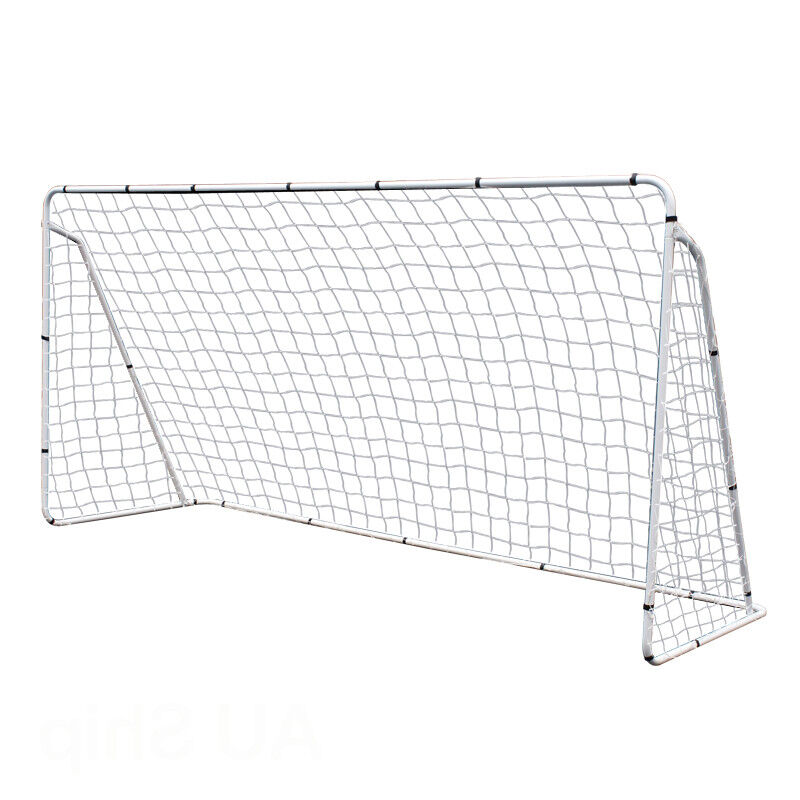 12x6' PRO Football Match Soccer Single Goal EZ Setup Training Net School W/Bag
