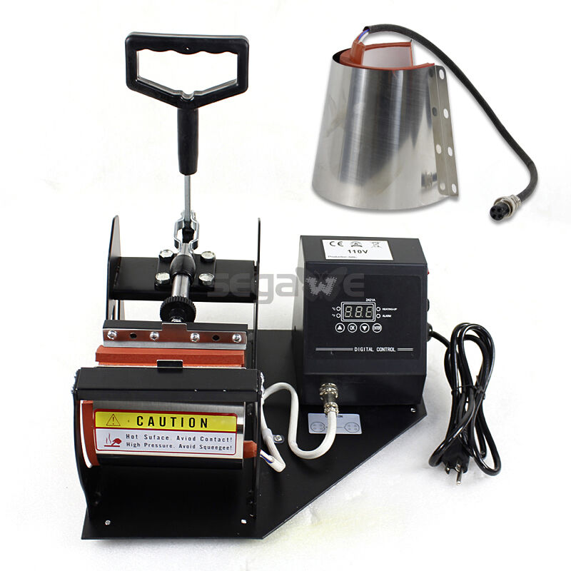 2in1 New Coffee Latte Mug Cup Heat Press Printer Sublimation Transfer Machine