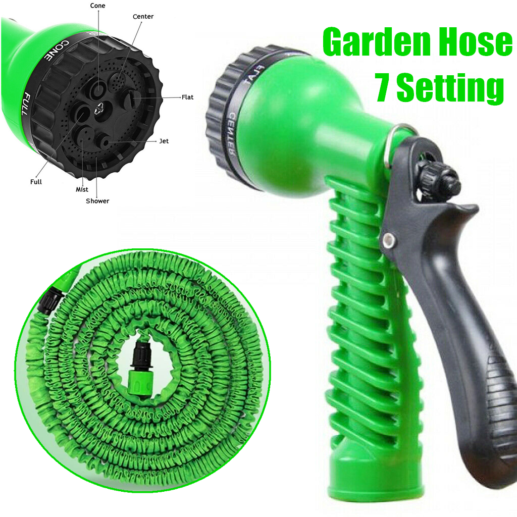 USA Seller 100 Feet Expandable Flexible Garden Water Hose w/ Spray Nozzle