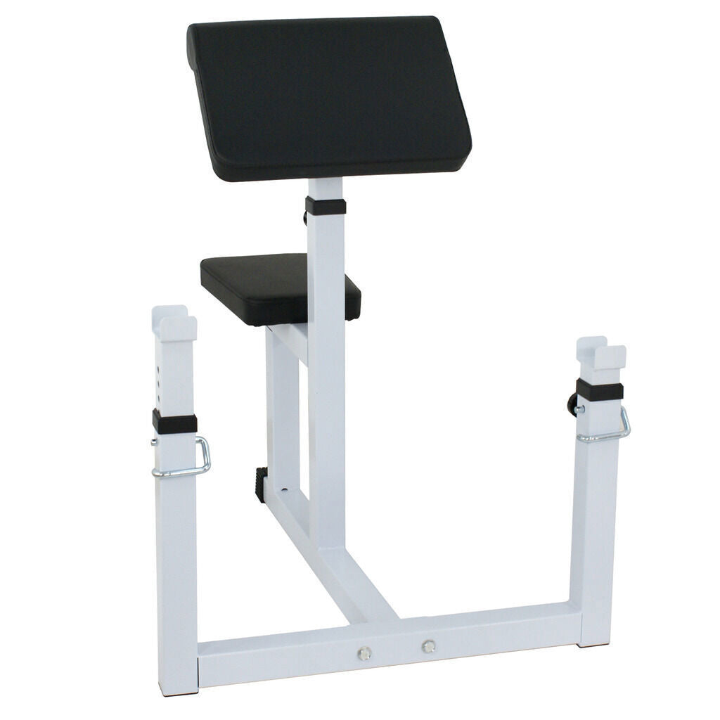 Weight Bench Seated Commercial Preacher Strength Training Home Gym  440lbs