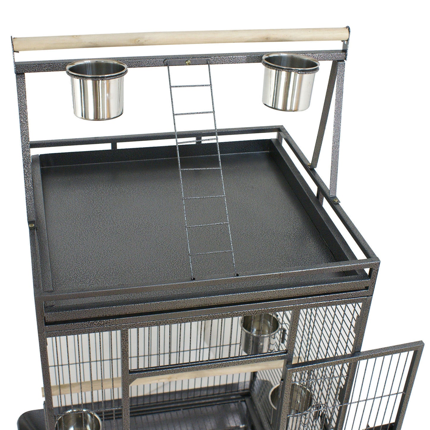 68" Large Bird Pet Cage Large Play Top Parrot Finch Cage Macaw Cockatoo 3 Doors