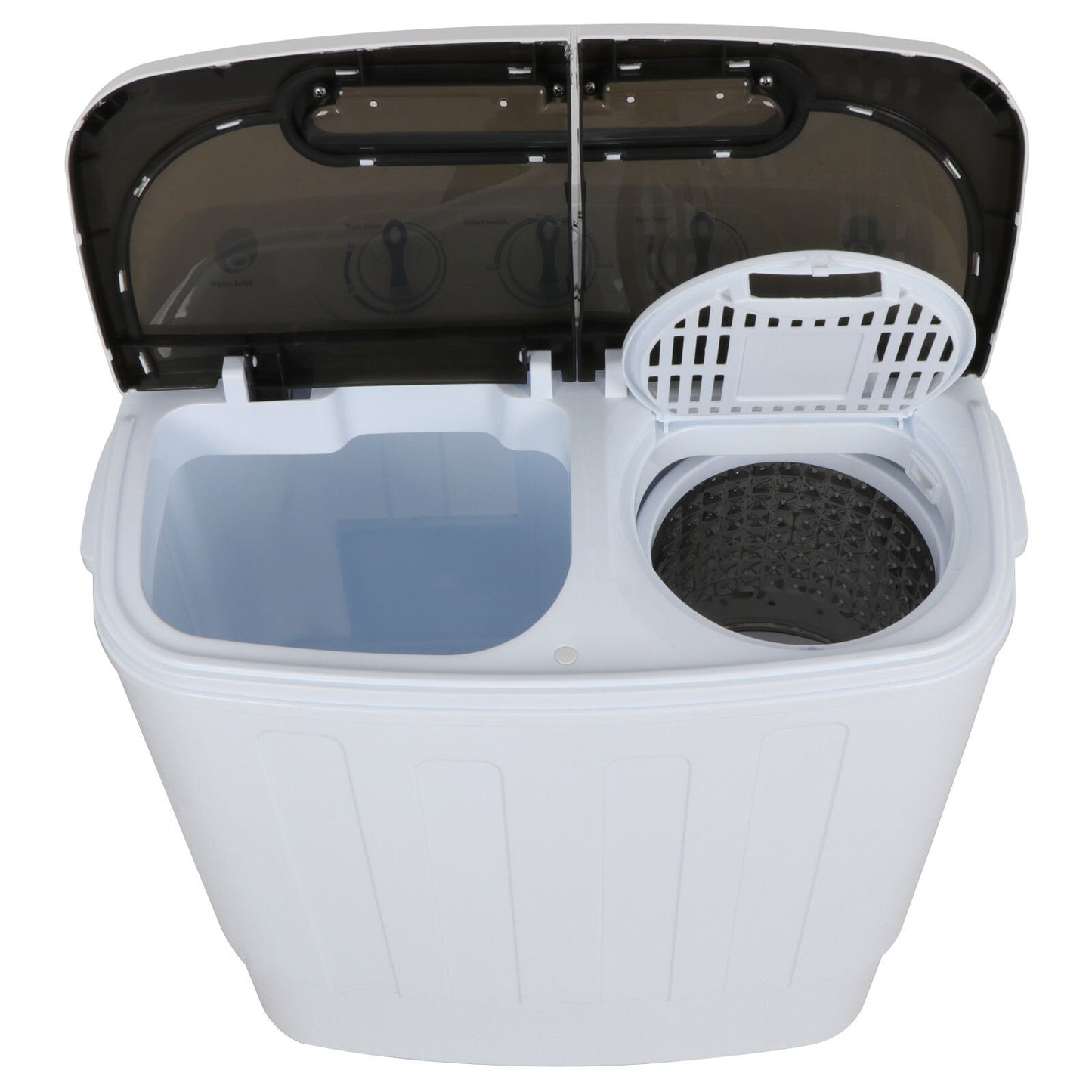Compact Mini Twin Tub Washing Machine Portable 13lbs Laundry Washer and Dryer