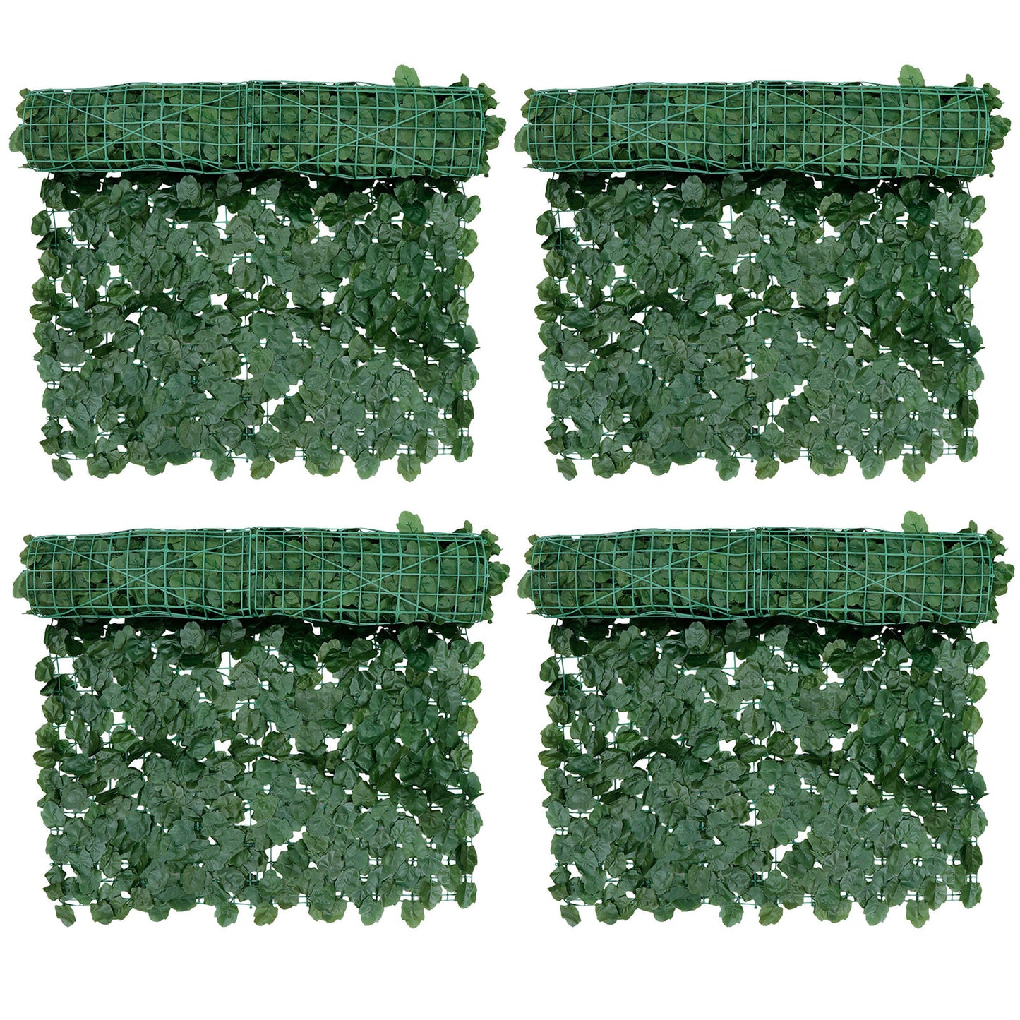 4PCS 98" X 59" Natural Decorative Double Side Ivy Privacy Fencing Screen