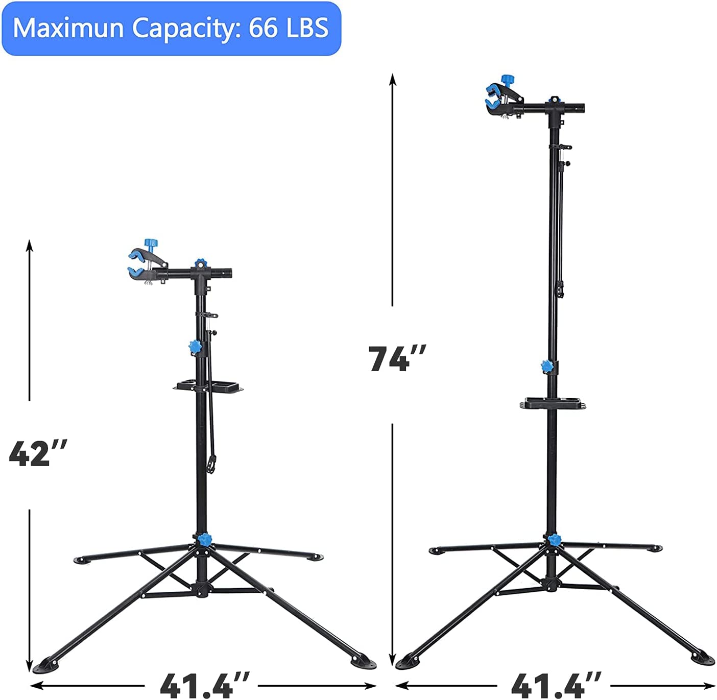 Adjustable Bike Repair Rack Stand Portable Quick Release Bicycle Mechanic Maintenance Workstand