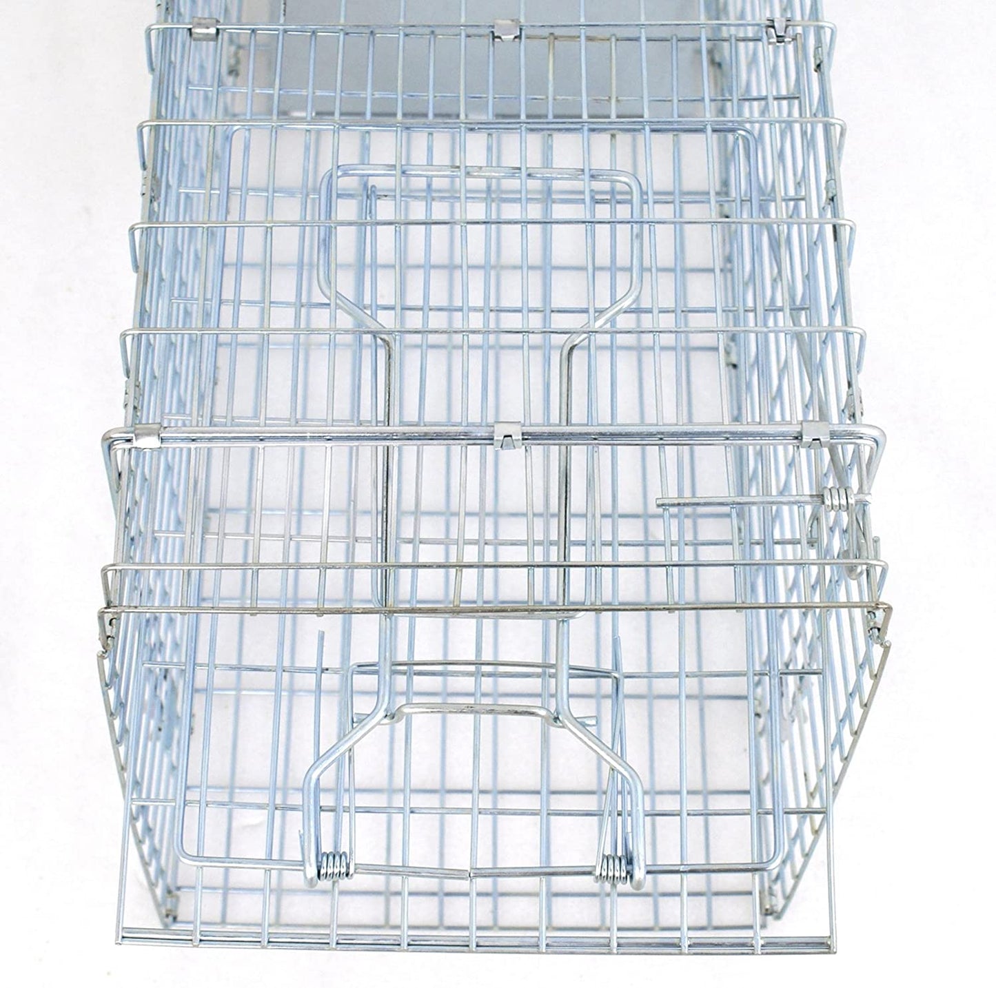 Live Animal Cage Trap 32" X 12.5" X 12" Steel Cage Catch Release Humane Rodent Cage for Rabbits, Stray Cat, Squirrel, Raccoon, Mole,Opossum, Skunk & Chipmunks (32" X 12.5" X 12")