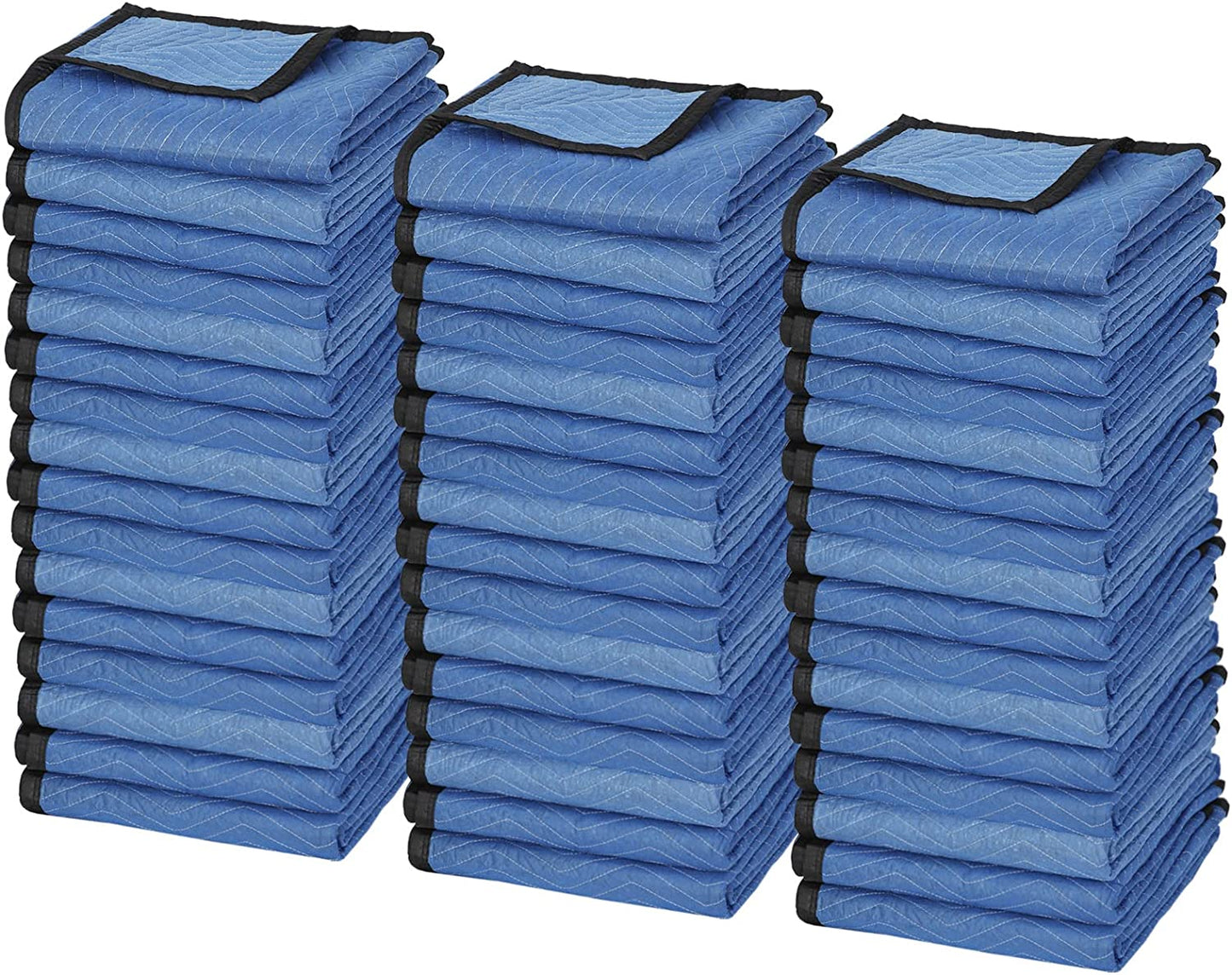48 Pack Moving Packing Blankets 80’’x 72’’(35 lb/dz Weight) Pro Quilted Shipping Furniture Pads Mover Moving Pads