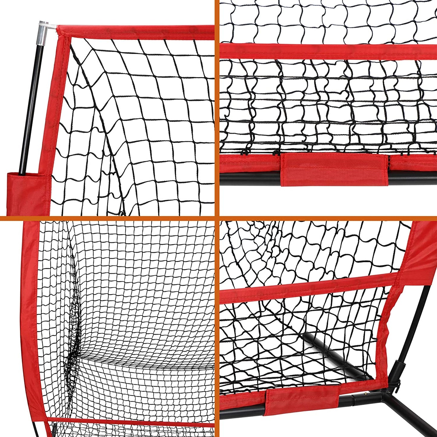 Portable Baseball Softball Practice Net Hitting Pitching Batting Training Net w/Carry Bag & Metal Frame Great for Indoor Outdoor Practice