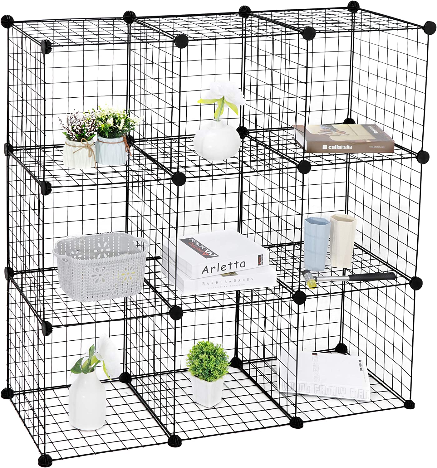 Pet playpen, Small Animal Cage, DIY 36 Panels Metal Wire Fence with Ramp for Guinea Pigs, Ferret, Rabbits, Pet Rat, Puppies, Indoor Use