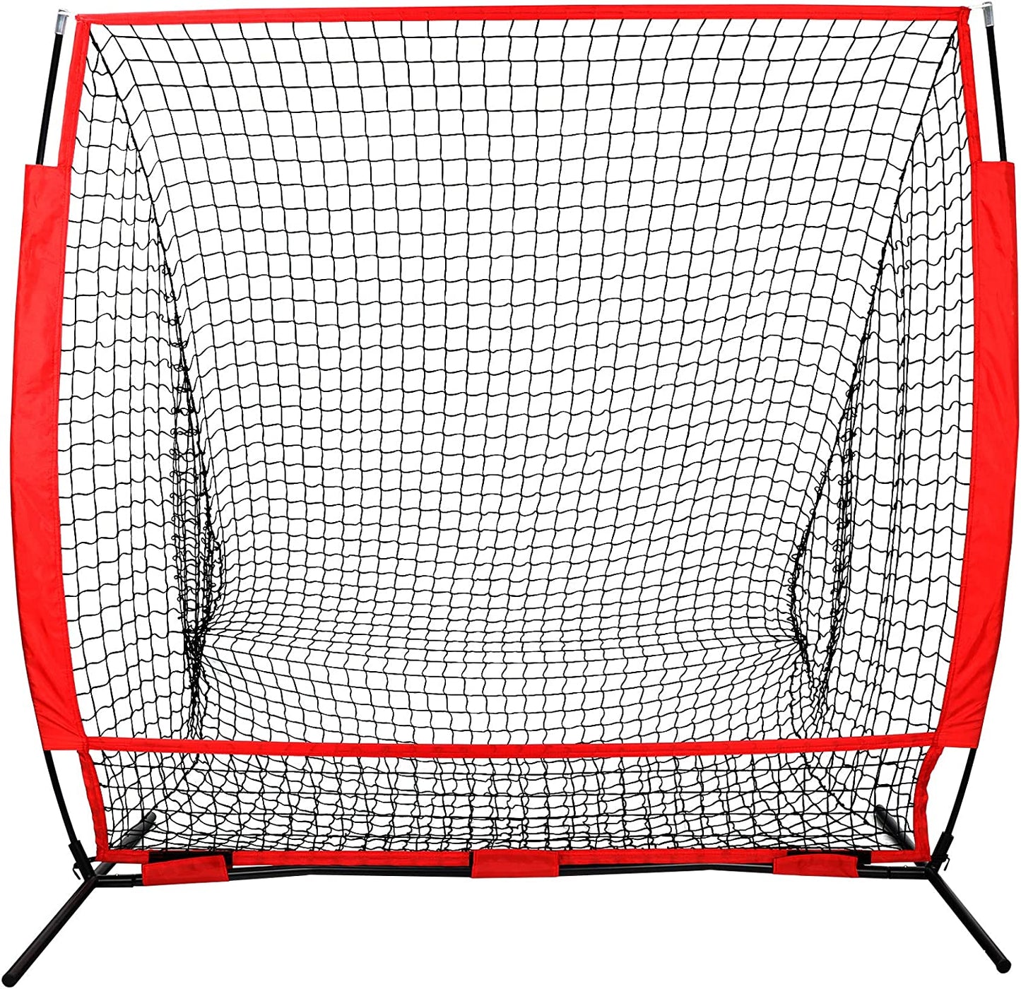 Portable Baseball Softball Practice Net Hitting Pitching Batting Training Net w/Carry Bag & Metal Frame Great for Indoor Outdoor Practice