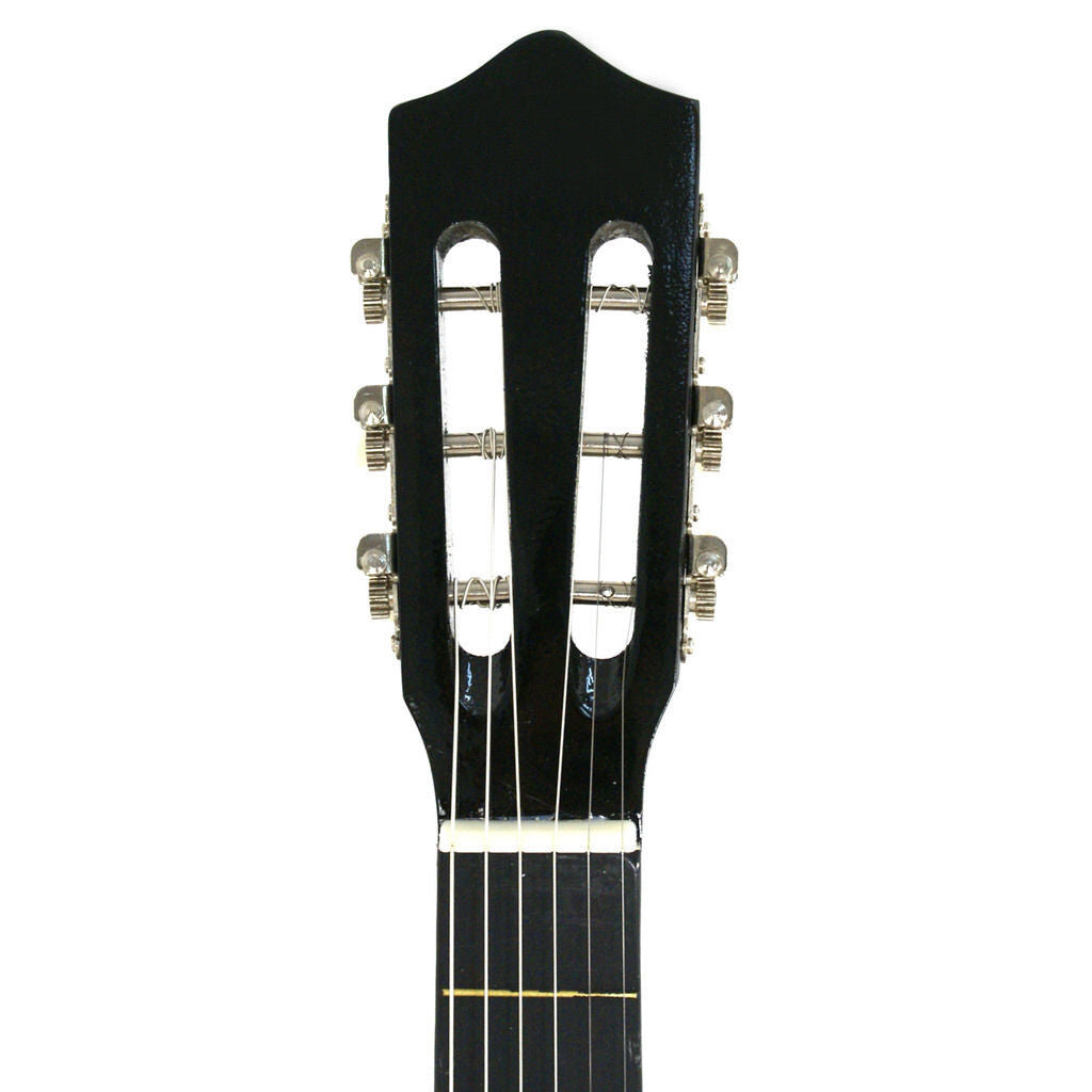 38" Black Acoustic Guitar Starter Package Guitar Gig Bag Strap Pick Portable