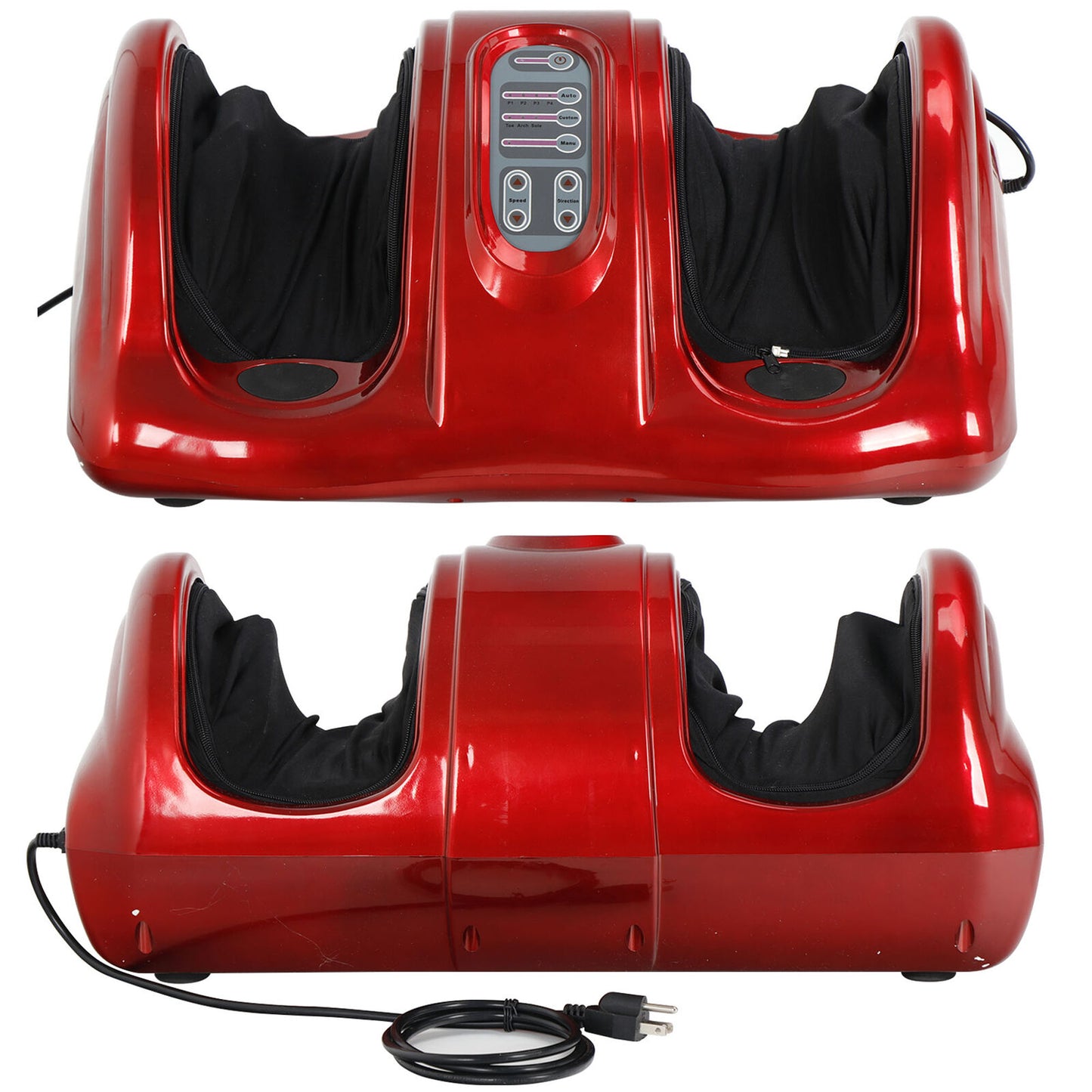 Foot Massager Machine Shiatsu Home Red With Switchable Massage Kneading Rolling