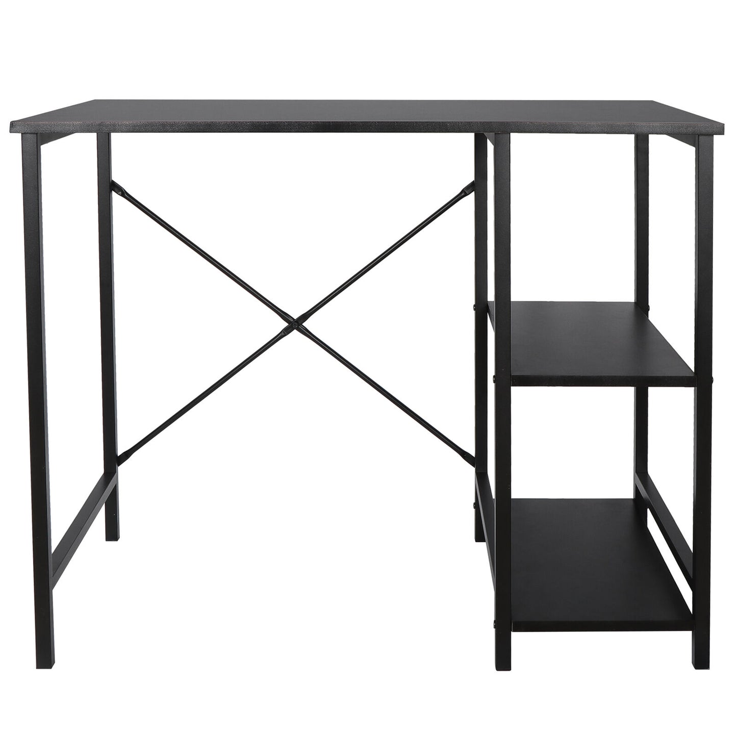36"Modern Computer Desk Laptop Study Working Writing PC Table with 2 Tier Shelf