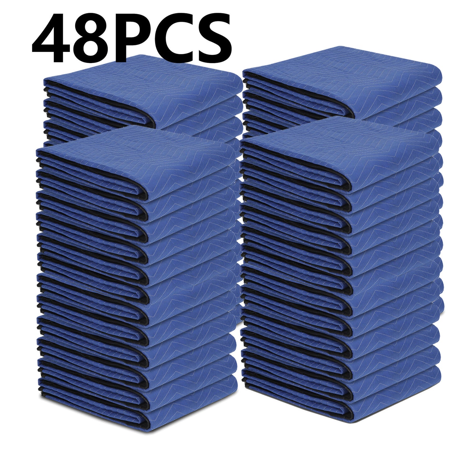 48 Moving Blankets 80" x 72" Mats Deluxe Quilted Shipping Furniture Pads 35lb/dz