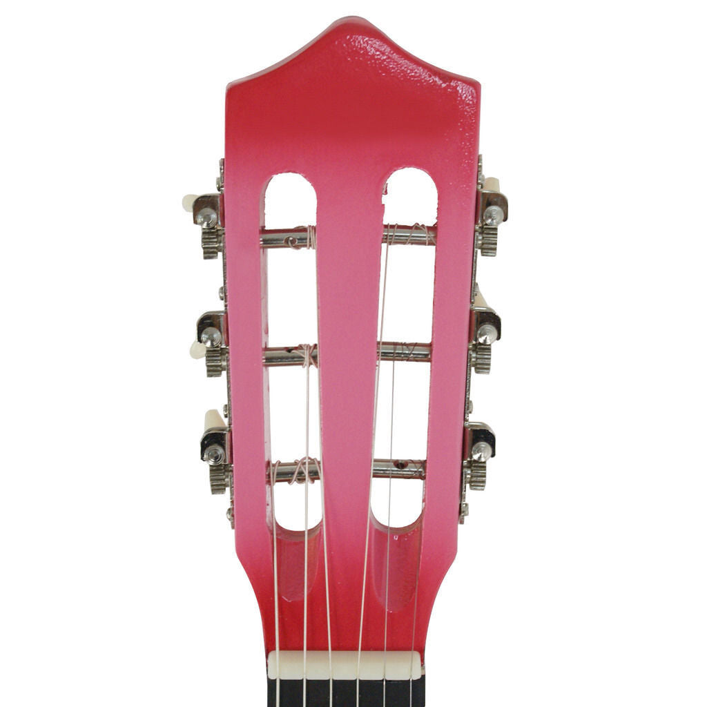 HOT New Beginners Pink Hardwood Acoustic Guitar With Guitar Pick Wire Strings