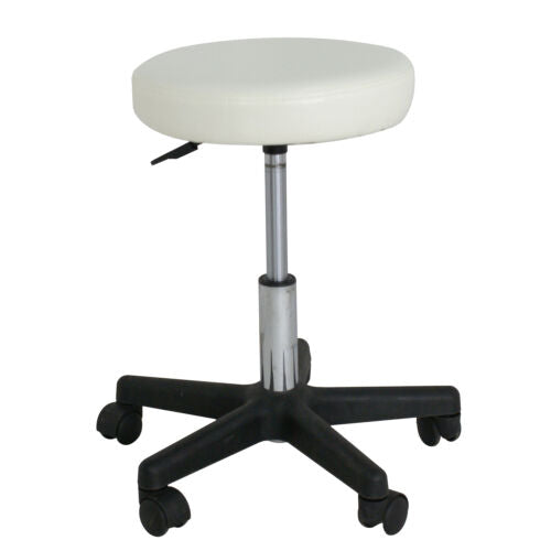 2X Adjustable Height Tattoo Salon Stool Rolling Chair Facial Massage White