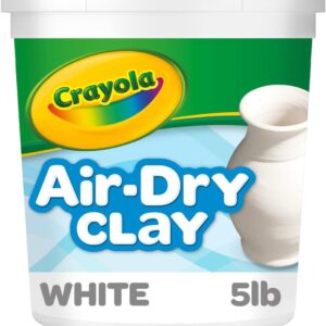 Crayola Air Dry Clay (5lbs), Natural White Modeling Clay for Kids, Sculpting Material, Bulk Craft Supplies for School Classrooms