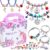 COO&KOO Charm Bracelet Making Kit, A Unicorn Girls Toy That Inspires Creativity and Imagination, Crafts for Ages 8-12 with Jewelry Making & Art Kit Perfect Gifts, Self-Expression!